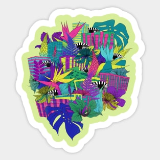 the city is a jungle Sticker